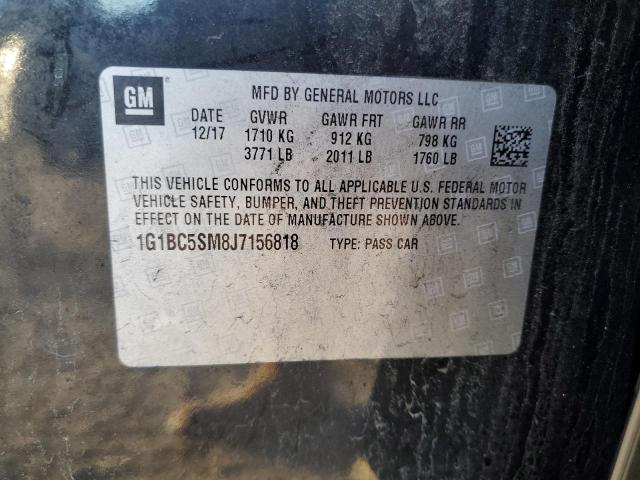 2018 CHEVROLET CRUZE LS - 1G1BC5SM8J7156818