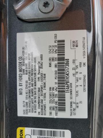2019 FORD MUSTANG - 1FA6P8TH5K5173868