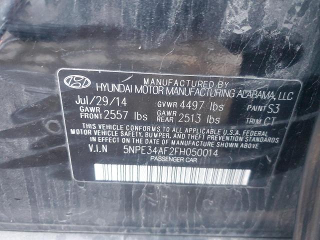 2015 HYUNDAI SONATA SPO - 5NPE34AF2FH050014
