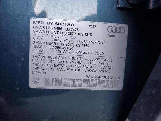 VIN WA1BNAFY6J2109429 2018 AUDI Q5 no.13