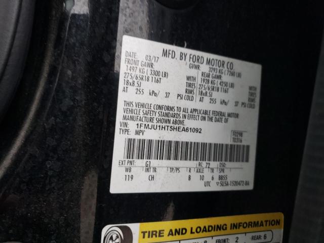 2017 FORD EXPEDITION - 1FMJU1HT5HEA61092