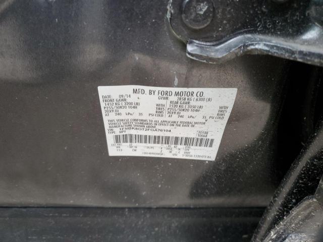 2015 FORD EXPLORER S - 1FM5K8GT2FGA76104