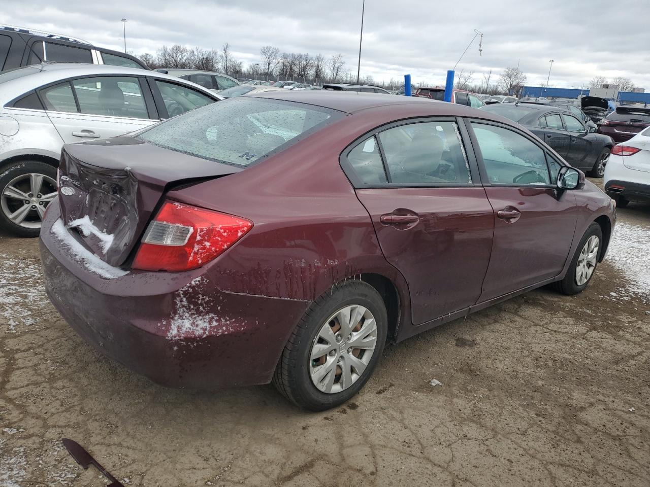 Lot #3033049997 2012 HONDA CIVIC LX