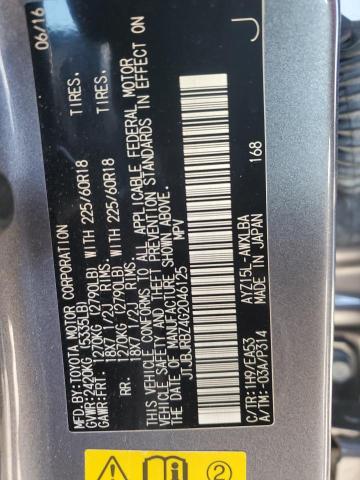 2016 LEXUS NX 300H JTJBJRBZ4G2046125