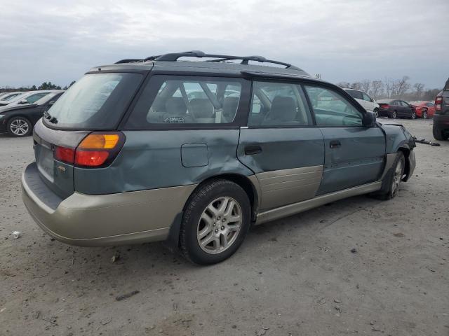 SUBARU LEGACY OUT 2001 teal station gas 4S3BH665817631532 photo #4