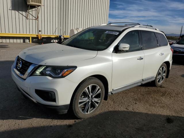 NISSAN PATHFINDER 2017 white  gas 5N1DR2MN0HC636951 photo #1