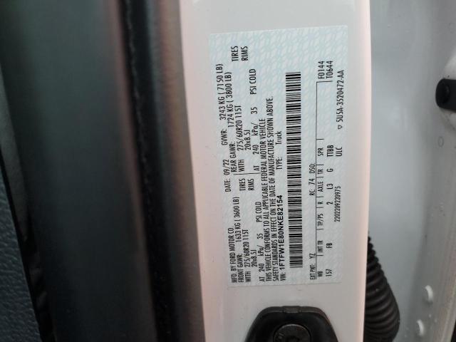 2022 FORD F150 SUPER - 1FTFW1E80NKE82154
