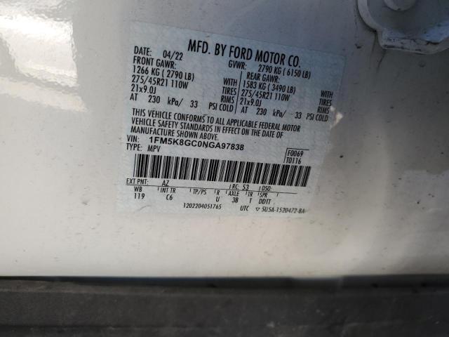 2022 FORD EXPLORER S - 1FM5K8GC0NGA97838