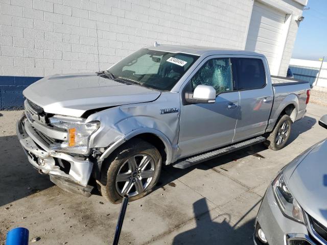 FORD F150 SUPER 2018 silver  gas 1FTEW1EG1JKF77089 photo #1