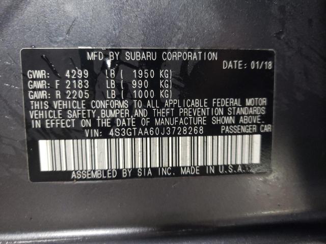 2018 SUBARU IMPREZA - 4S3GTAA60J3728268