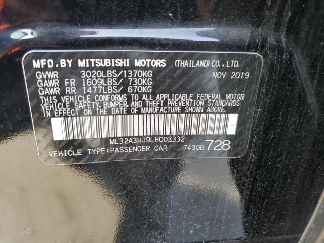 2020 MITSUBISHI MIRAGE ES - ML32A3HJ9LH003332