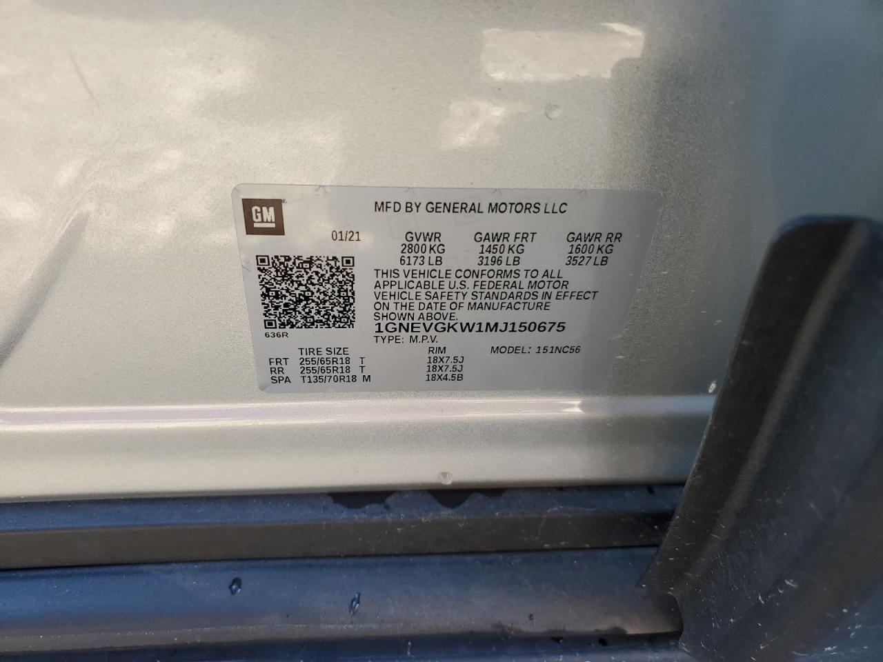 CHEVROLET TRAVERSE LT