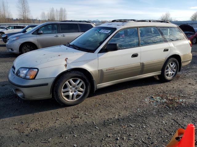 SUBARU LEGACY OUT 2002 white  gas 4S3BH675527642908 photo #1