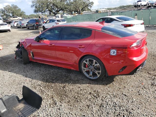 KIA STINGER GT 2018 red  gas KNAE55LC7J6012099 photo #3