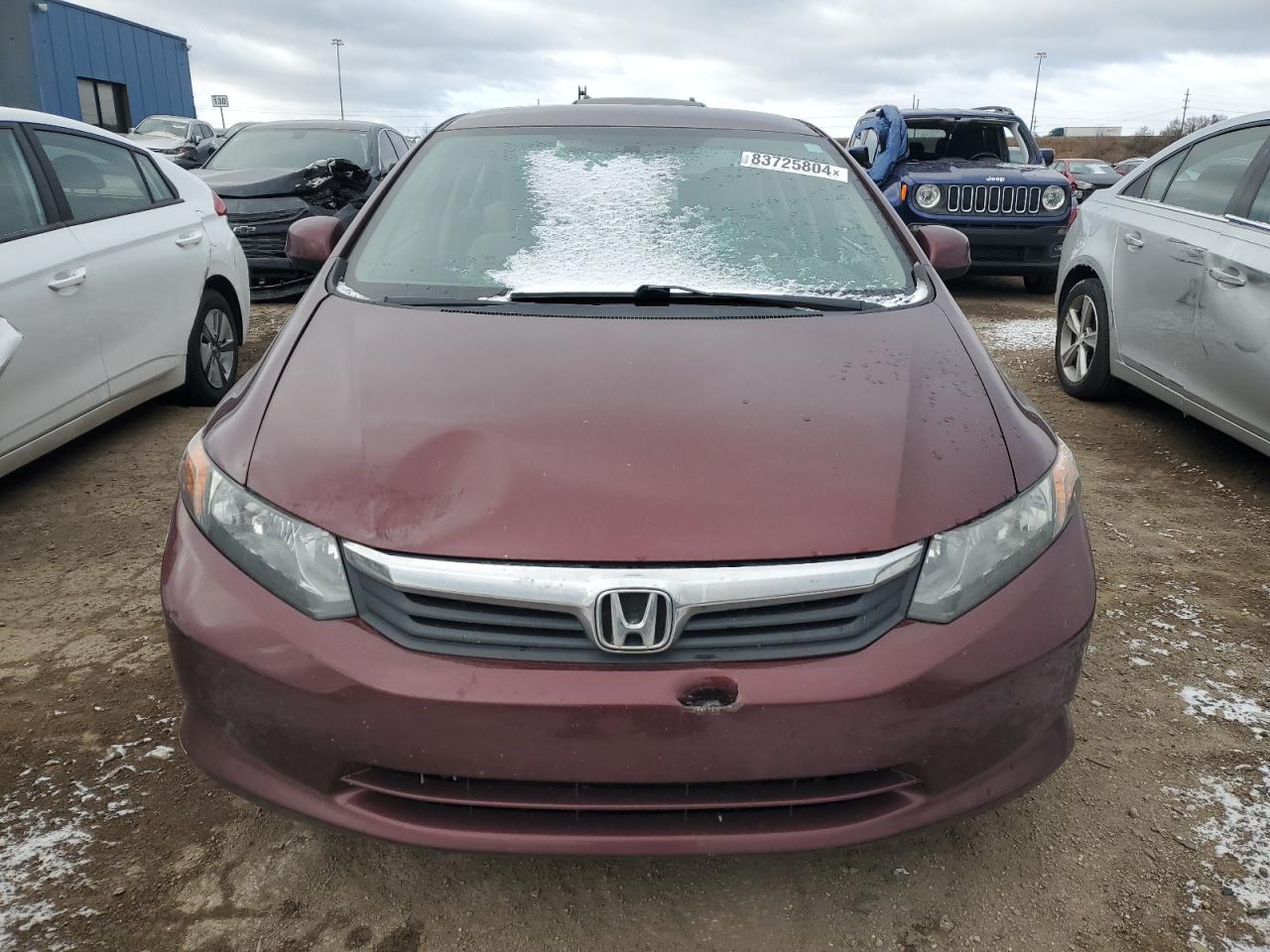 Lot #3033049997 2012 HONDA CIVIC LX