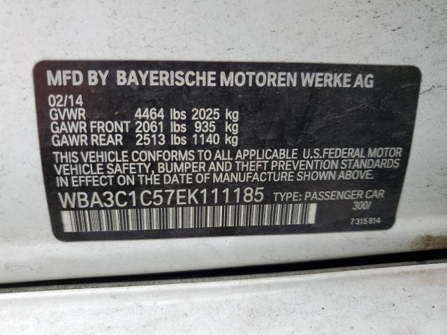 VIN WBA3C1C57EK111185 2014 BMW 3 SERIES no.12