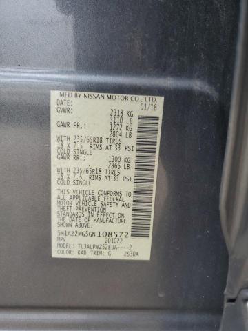 2016 NISSAN MURANO S - 5N1AZ2MG5GN108572
