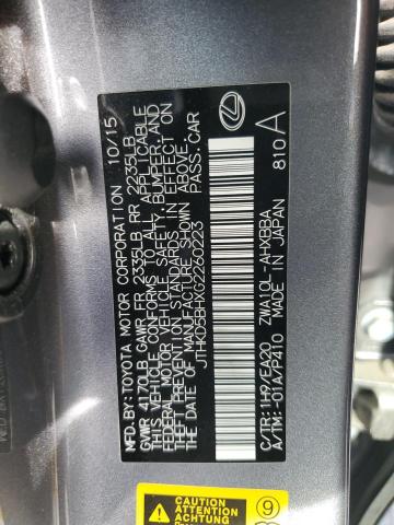 2016 LEXUS CT 200 JTHKD5BHXG2260223
