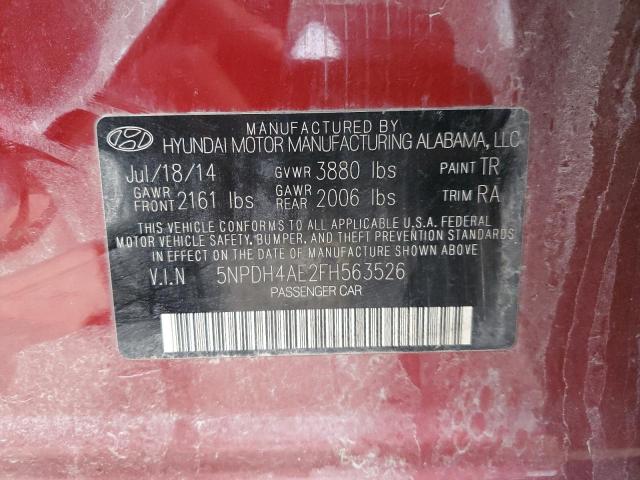 2015 HYUNDAI ELANTRA SE - 5NPDH4AE2FH563526