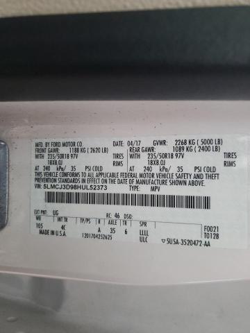 2017 LINCOLN MKC RESERV 5LMCJ3D98HUL52373