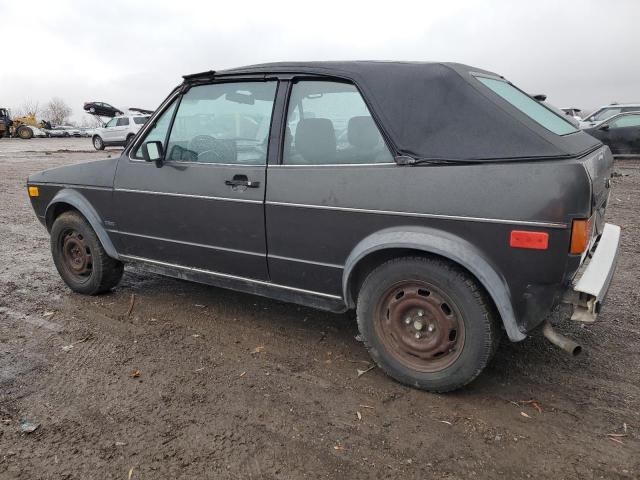 VOLKSWAGEN CABRIOLET 1987 charcoal  gas WVWCA0151HK015076 photo #3