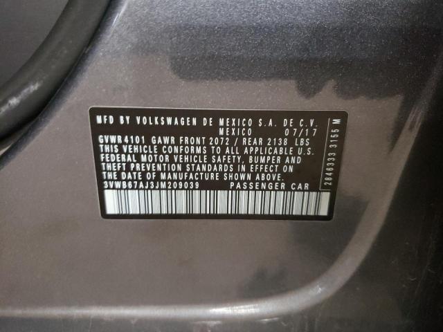 2018 VOLKSWAGEN JETTA SE - 3VWB67AJ3JM209039