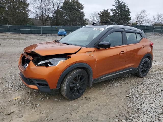 NISSAN KICKS S 2019 orange  gas 3N1CP5CU5KL522491 photo #1