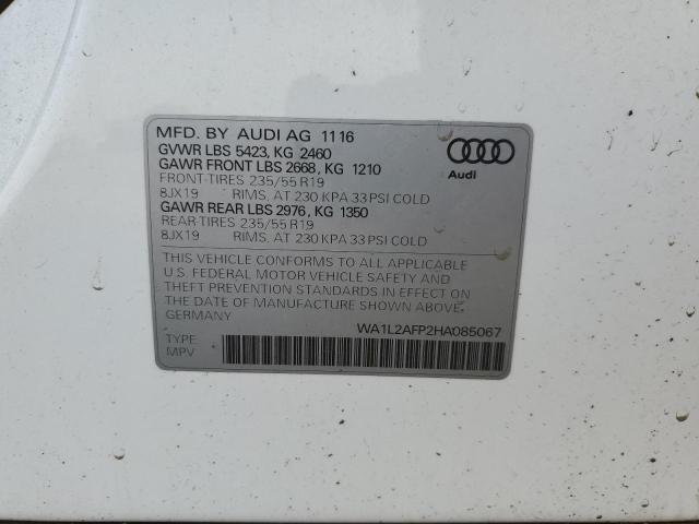 2017 AUDI Q5 PREMIUM - WA1L2AFP2HA085067