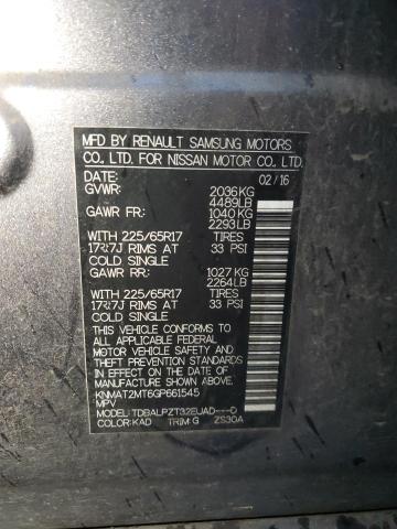 2016 NISSAN ROGUE S - KNMAT2MT6GP661545