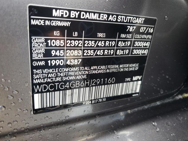 2017 MERCEDES-BENZ GLA 250 4M - WDCTG4GB6HJ291160