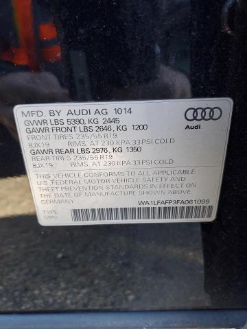 2015 AUDI Q5 WA1LFAFP3FA061099
