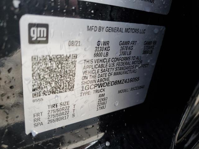 2021 CHEVROLET SILVERADO - 1GCPWDED8MZ416055