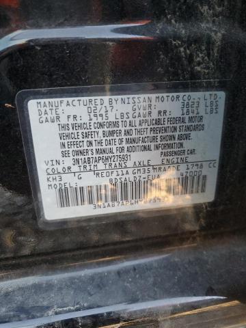 2017 NISSAN SENTRA S - 3N1AB7AP6HY275931