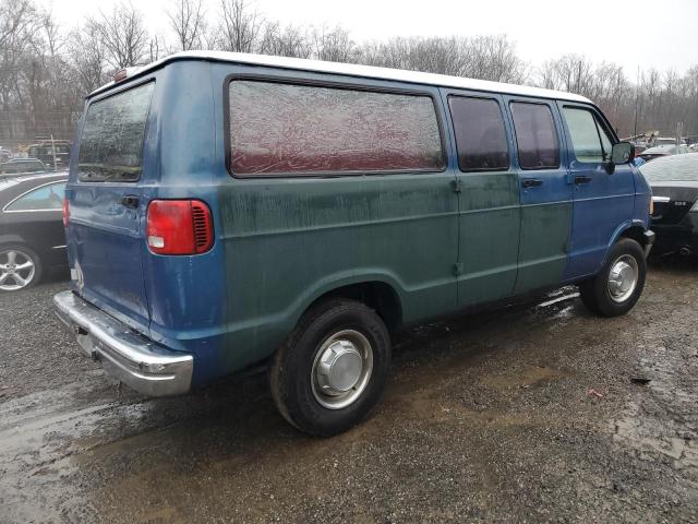 DODGE RAM WAGON 1996 blue sports v gas 2B5WB35Y6TK136150 photo #4