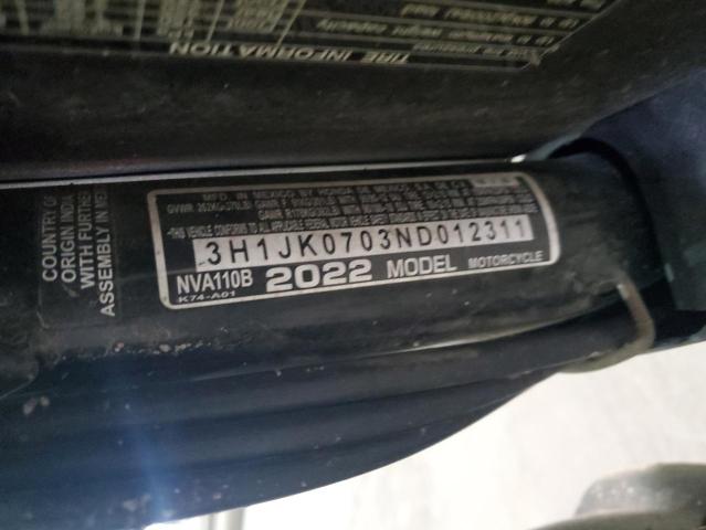 2022 HONDA NVA110 B - 3H1JK0703ND012311
