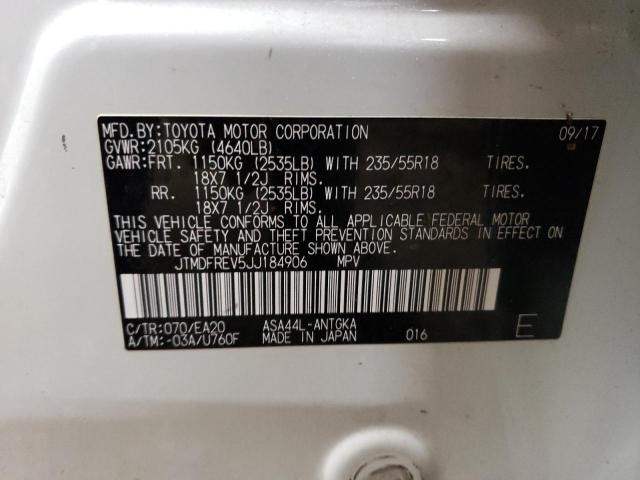 2018 TOYOTA RAV4 LIMIT - JTMDFREV5JJ184906