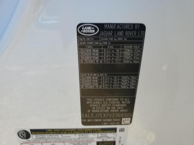 2025 LAND ROVER DEFENDER 1 SALEJ7EX7S2368905