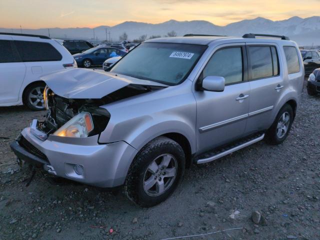 HONDA PILOT EX 2011 silver  gas 5FNYF4H48BB032201 photo #1