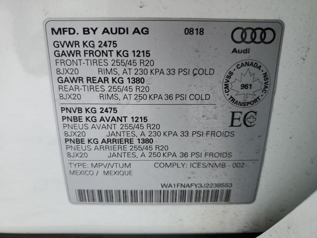 2018 AUDI Q5 TECHNIK WA1FNAFY3J2238553