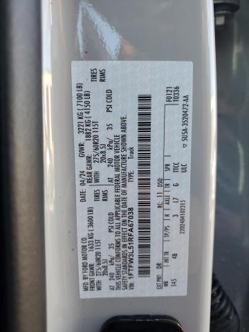 2024 FORD F150 XLT 1FTFW3L51RFA67038