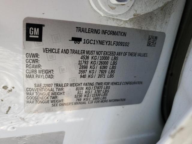 2020 CHEVROLET SILVERADO - 1GC1YNEY3LF309102