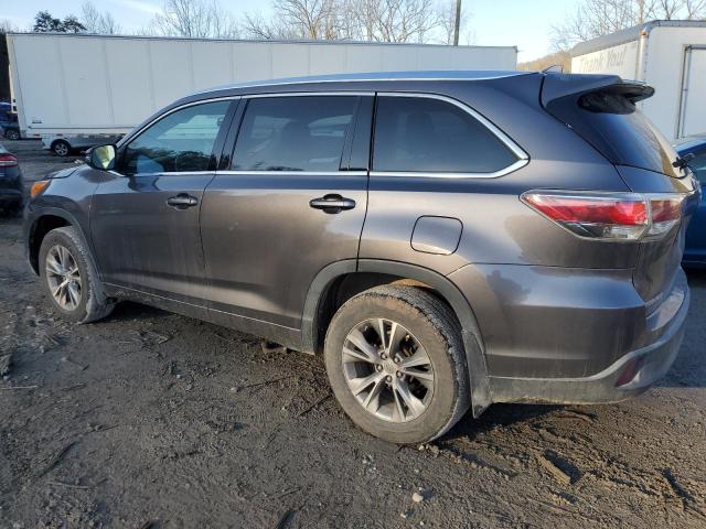 TOYOTA HIGHLANDER 2015 gray  gas 5TDJKRFH4FS220876 photo #3