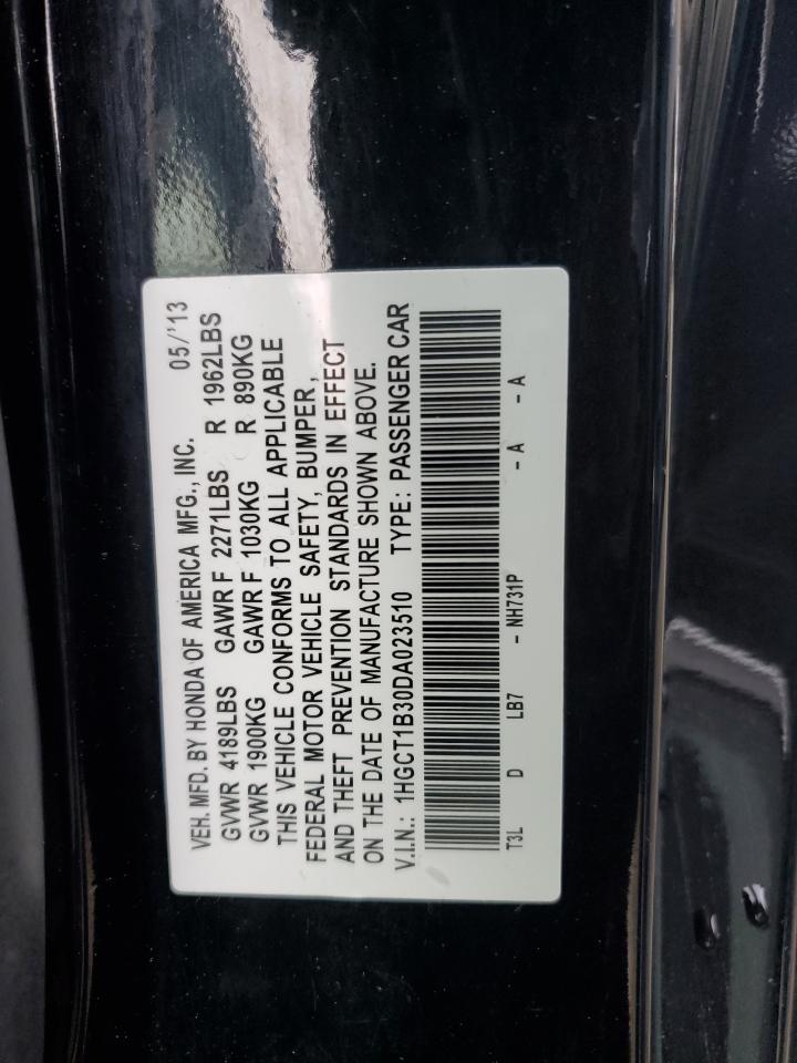 Lot #3033485101 2013 HONDA ACCORD LX-