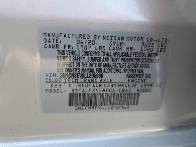 2020 NISSAN VERSA SV - 3N1CN8EV6LL895960
