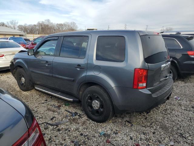 HONDA PILOT LX 2013 gray  gas 5FNYF3H2XDB013449 photo #3