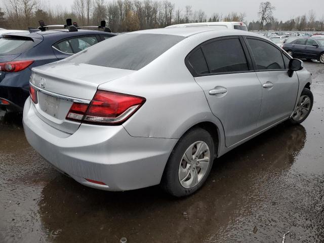 HONDA CIVIC LX 2013 silver  gas 19XFB2F55DE250401 photo #4