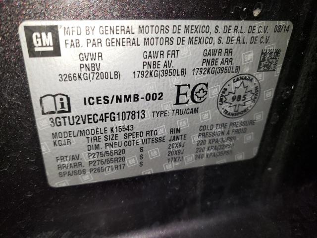 2015 GMC SIERRA K15 - 3GTU2VEC4FG107813