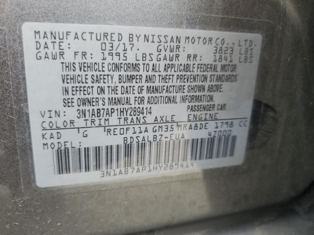 VIN 3N1AB7AP1HY289414 2017 NISSAN SENTRA no.12