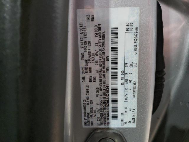 2020 FORD ESCAPE SE - 1FMCU9BZ9LUC19341