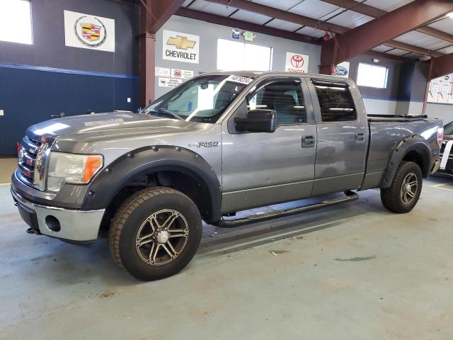 FORD F150 SUPER 2009 gray crew pic flexible fuel 1FTPW14V39FB43995 photo #1